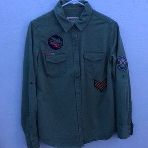 Olive green fall jacket